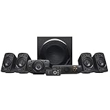 Logitech Z906 5.1 Sound System, Lautsprecher mit 1000 Watt Surround Sound, THX, Mehrere Audio-Eingänge,...